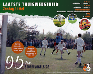 Laatste thuiswedstrijd op Zondag 21 Mei 2023!